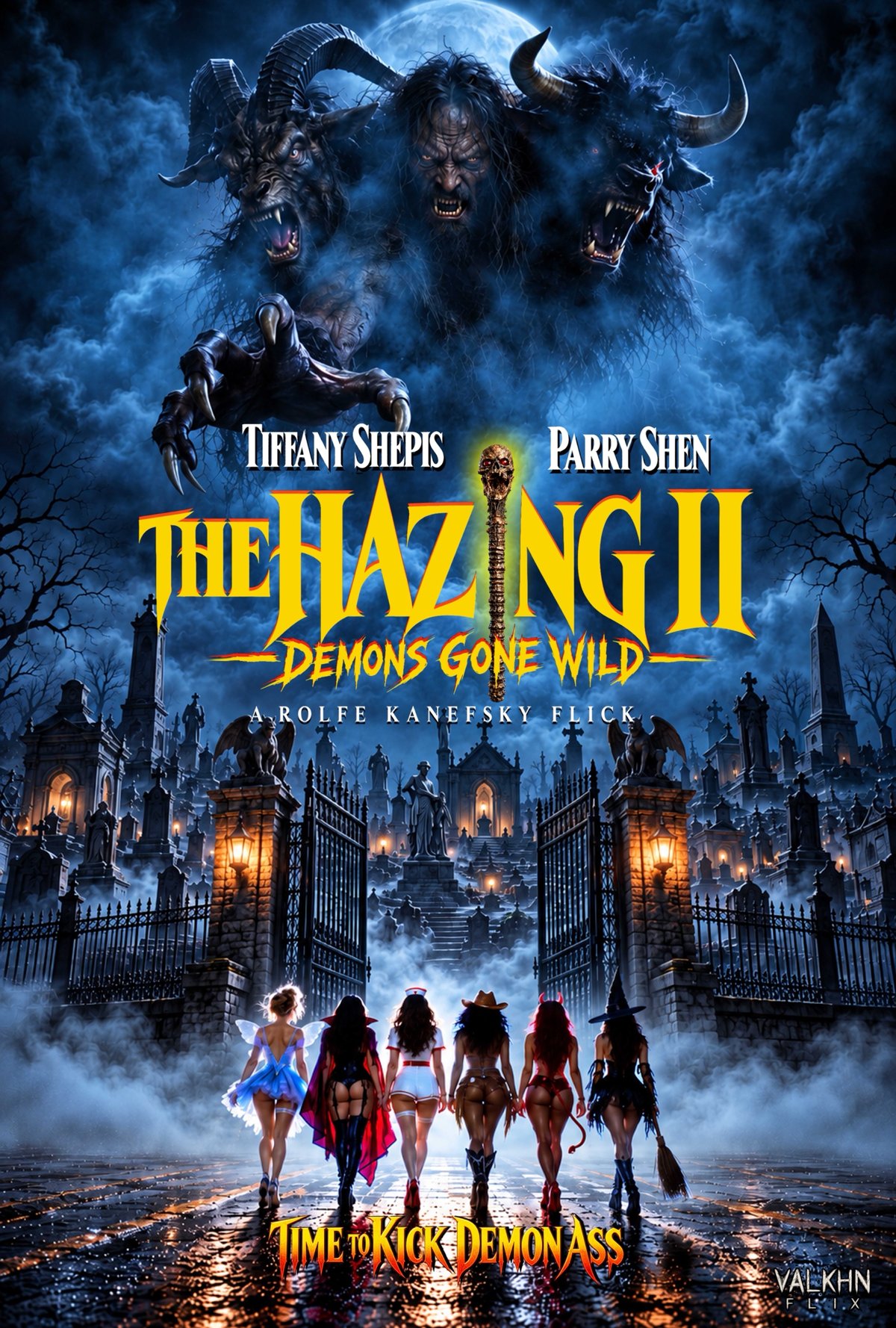 The Hazing II: Demons Gone Wild poster art, Time to Kick Demon Ass