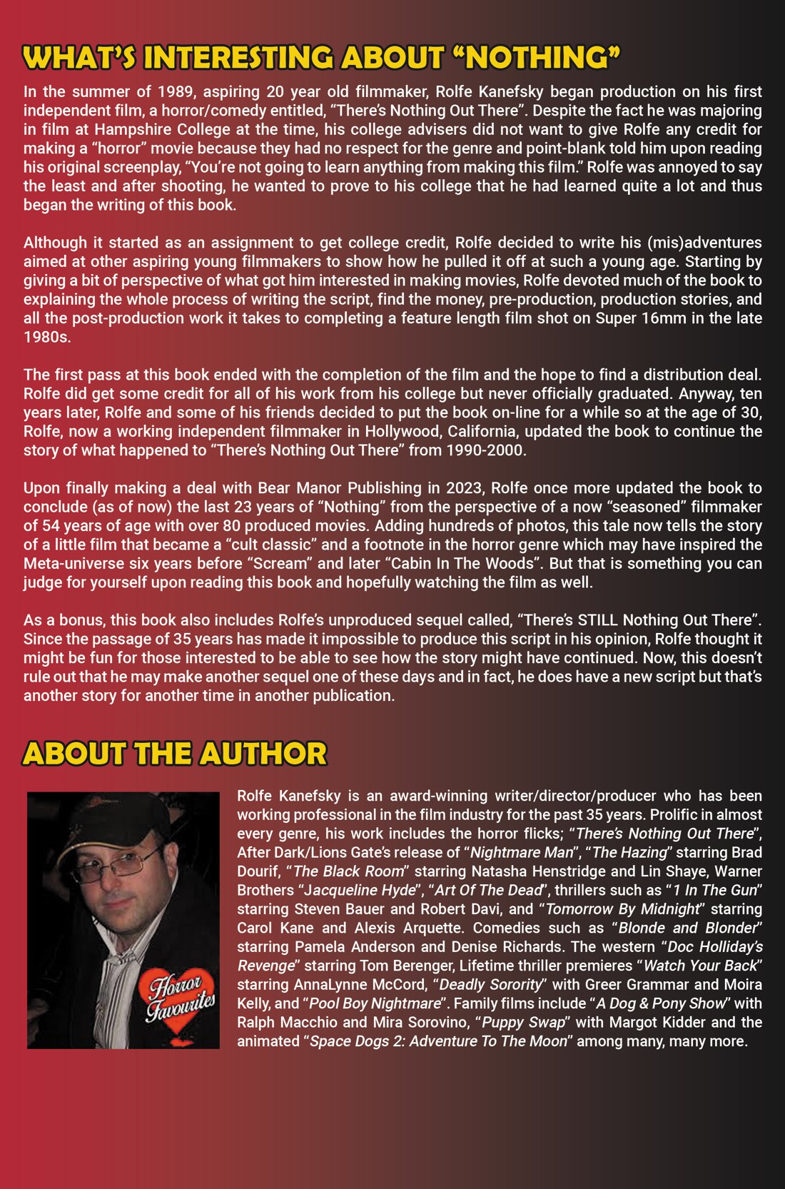 Making Nothing at the Age of 20 back cover: What’s interesting about “Nothing” and About the author