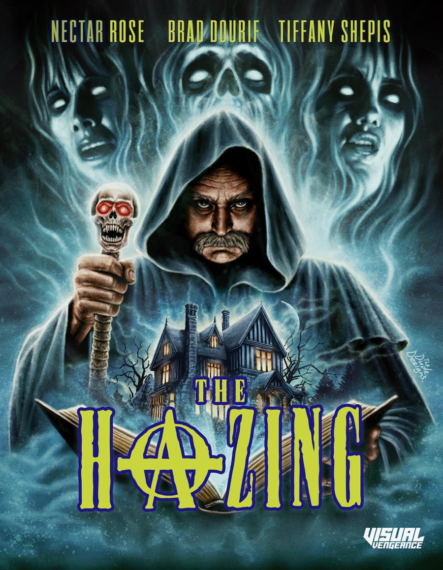 The Hazing alternate cover art starring Nectar Rose, Brad Dourif and Tiffany Shepis, Visual Vengeance