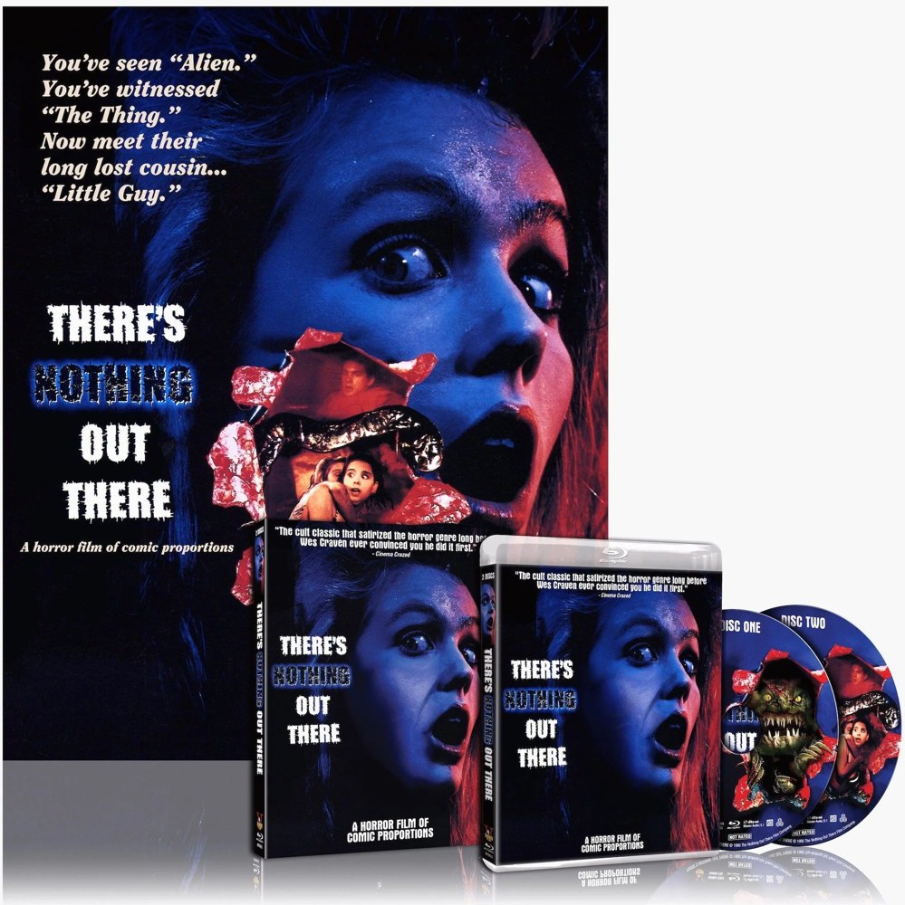 There’s Nothing Out There two-disc Blu-ray edition: poster, slipcase, case and discs